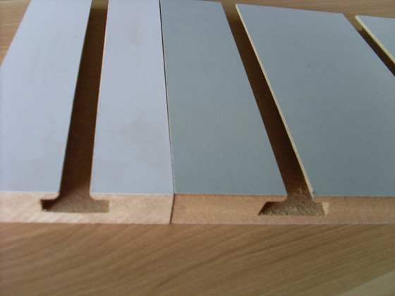 Slotted mdf boards